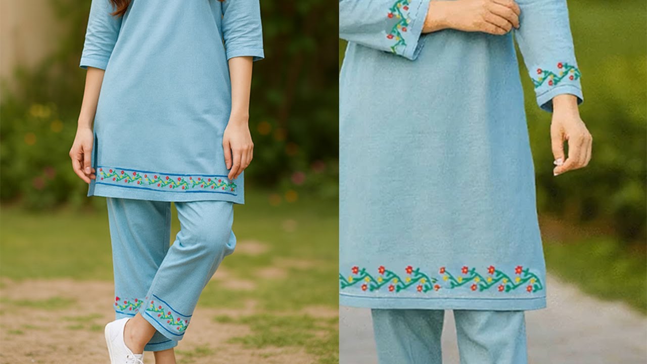 🌺 Perfect Shalwar Pouncha Design ✨ Latest Shalwar Pouncha