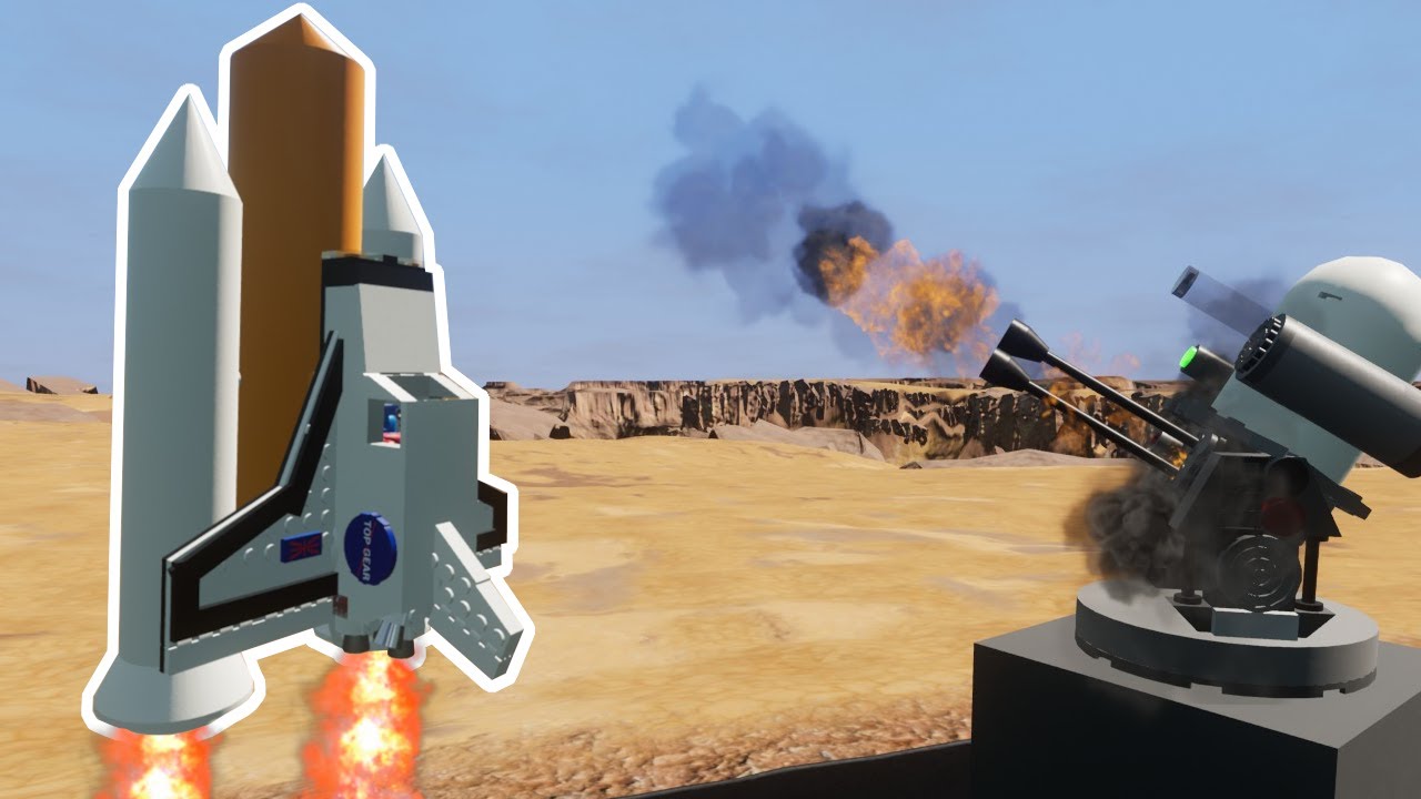 Successfully launching Top Gears Space Shuttle - Brick Rigs Cool Creations