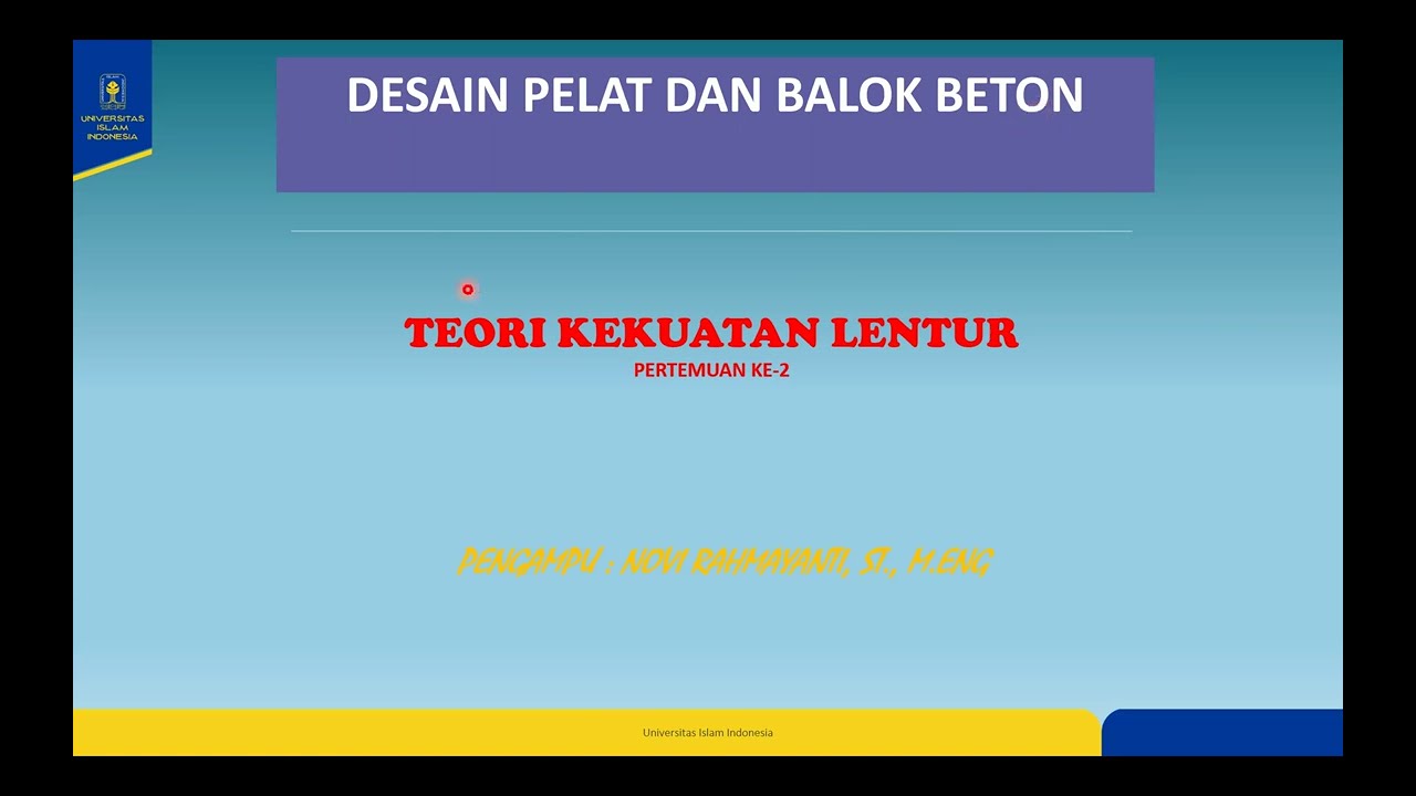 konsep penampang lentur