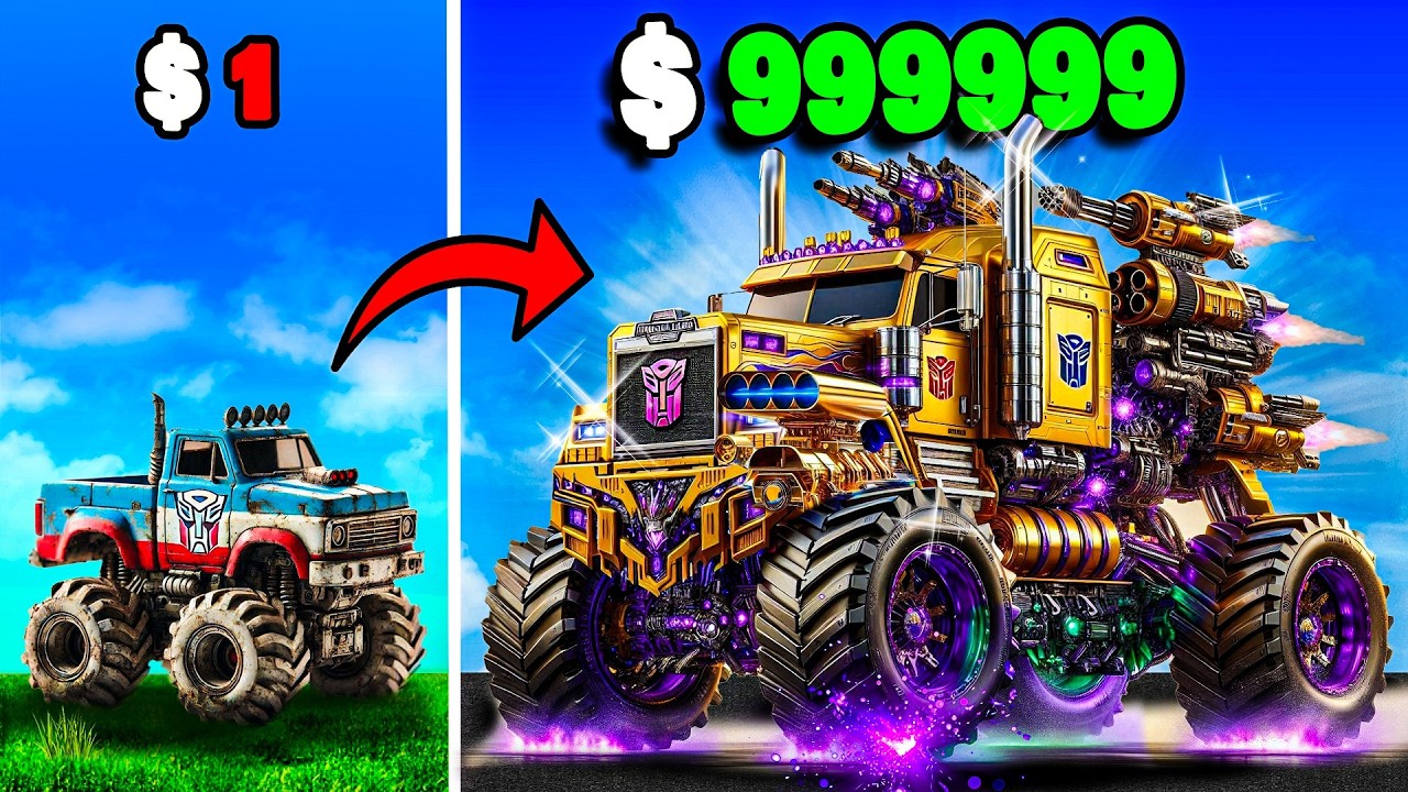 Грузовики-трансформеры Monster Trucks стоимостью от 1 до 1 000 000 долларов