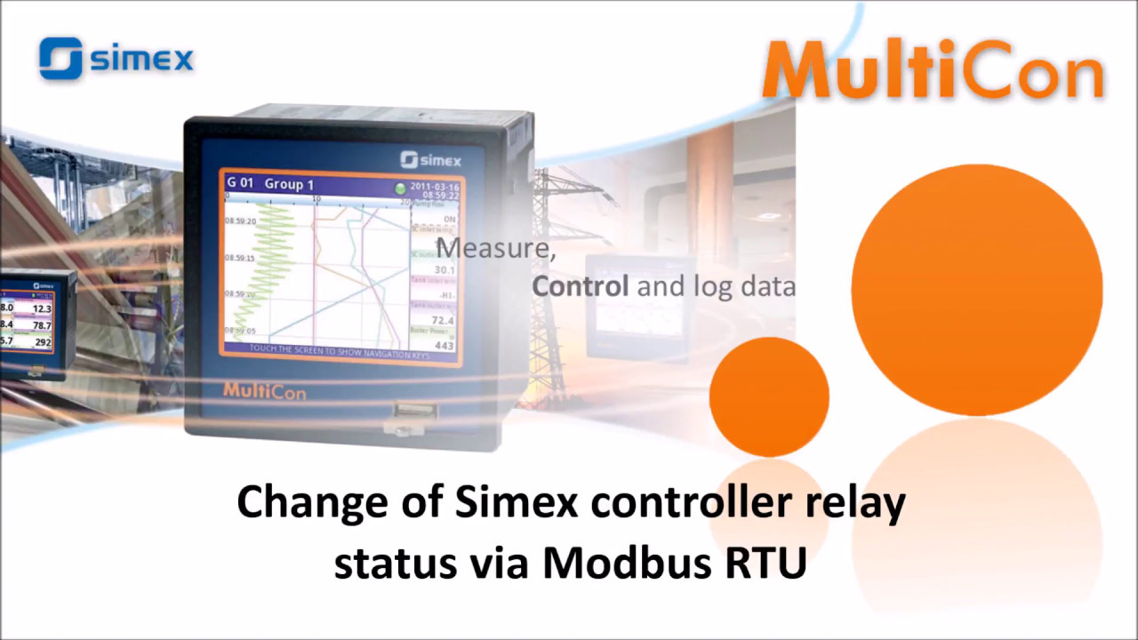 MultiCon CMC Application – Change of Simex controller relay status via Modbus RTU