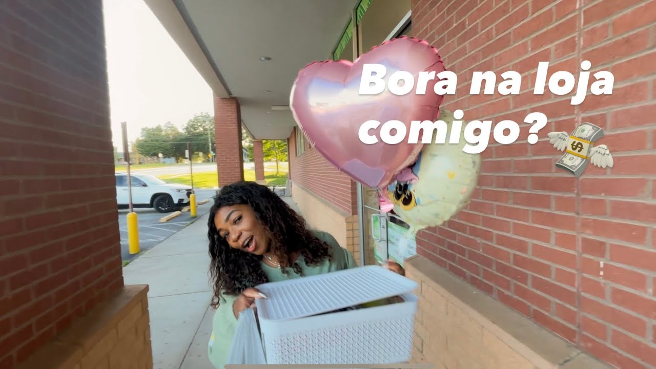 Montando uma cesta pra receber minha “amiga”💕| LOJA DE $1,25 NO EUA🇺🇸😱💸