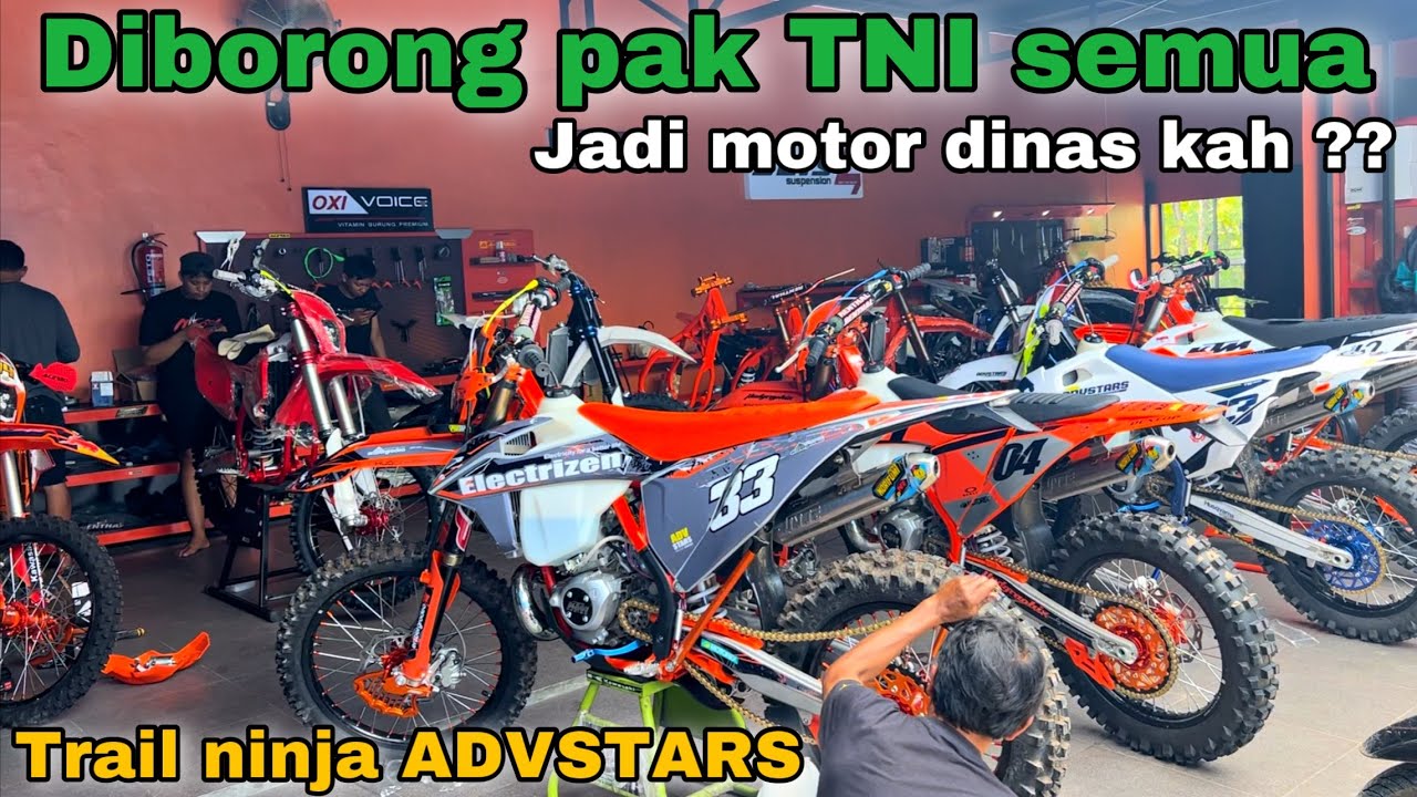 Trail ninja ini laris jadi pesanan TNI buat apakah ⁉️Kendaraan dinas ⁉️