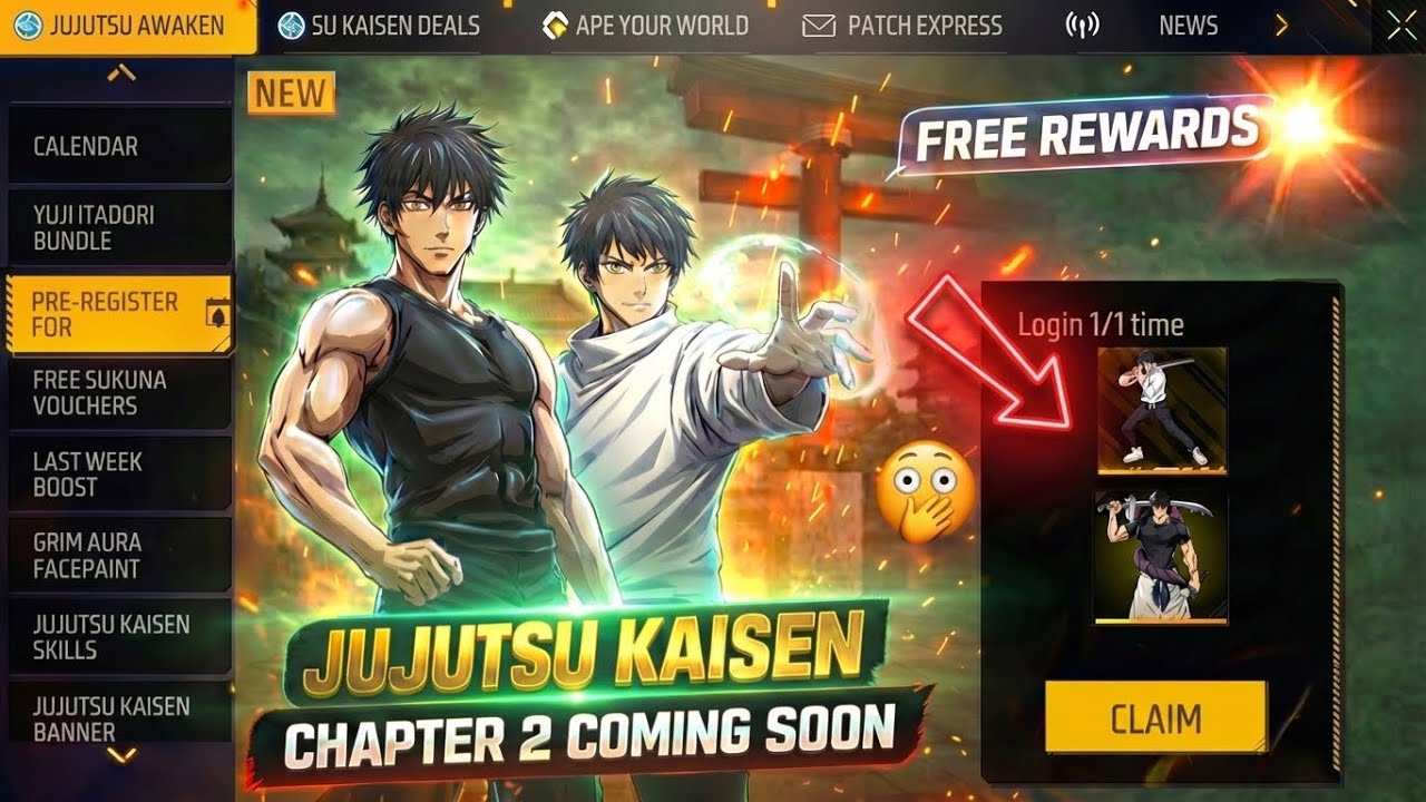 Free Fire X Jujutsu Kaisen Chapter 2 Confirmed 🔥 Free Fire X Gintama & Dragonball | FF New Event