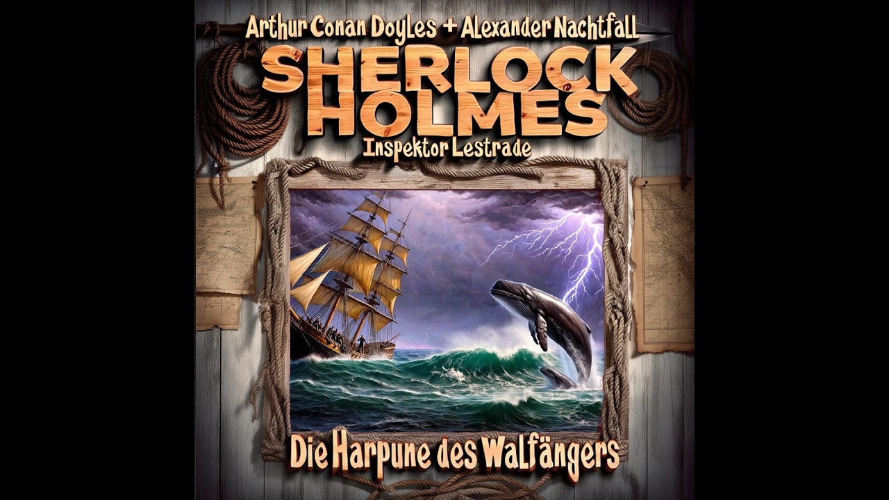 Inspektor Lestrade mit Hilfe von Sherlock Holmes — Die Harpune des Walfängers