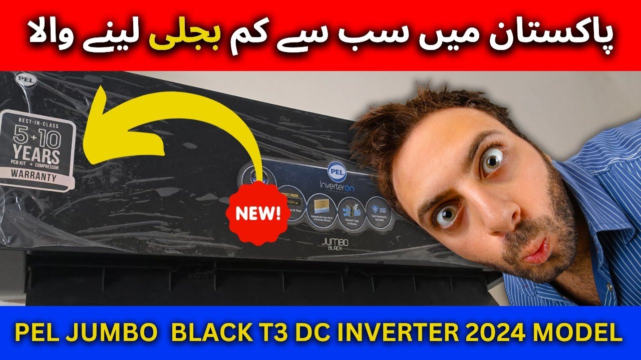 PEL JUMBO  BLACK 18 T3 DC INVERTER 2024 MODEL 1.5 TON 18000BTU AC Review & Price in Pakistan 2024