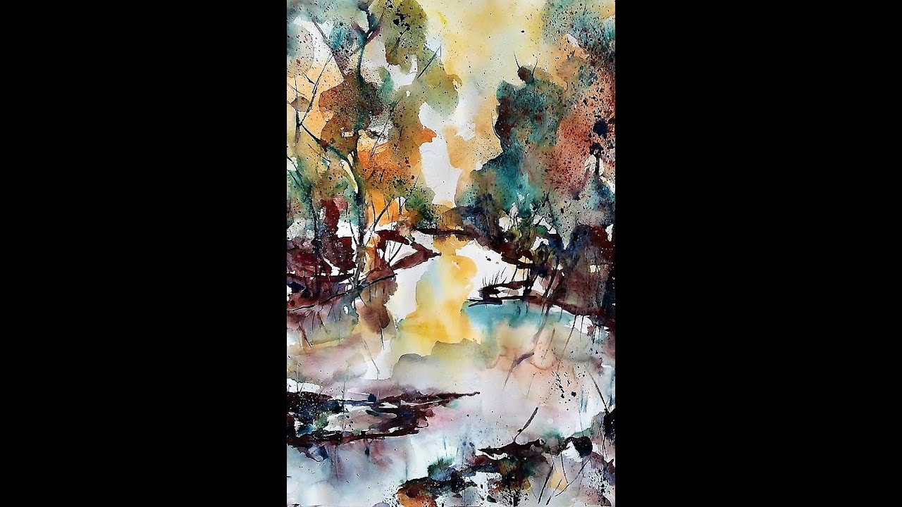 Ein lockeres modernes Aquarell