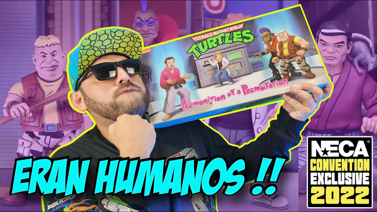 NECA TMNT EXCLUSIVO SDCC 2022: 4 PACK PREMONITION OF A PREMUTATION - UNBOXING / REVIEW EN ESPAÑOL