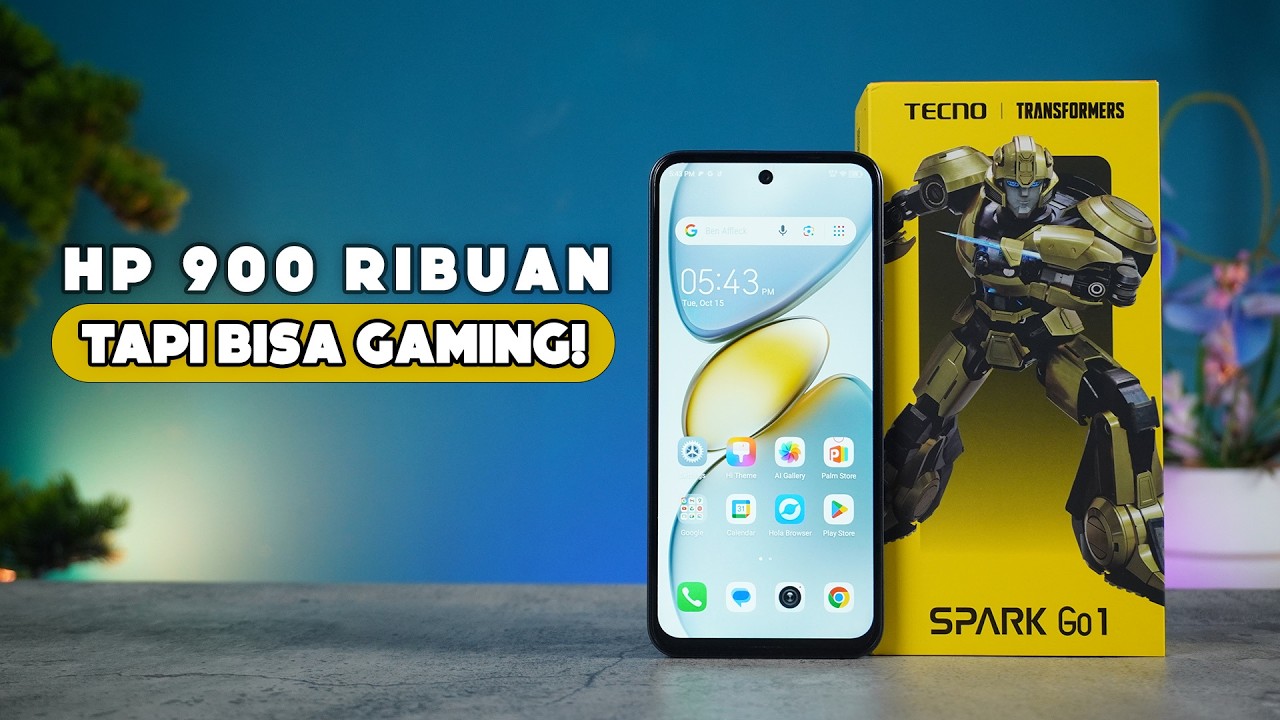 HP 1 JUTAAN PALING WORTH IT DI 2024! Unboxing TECNO Spark Go 1