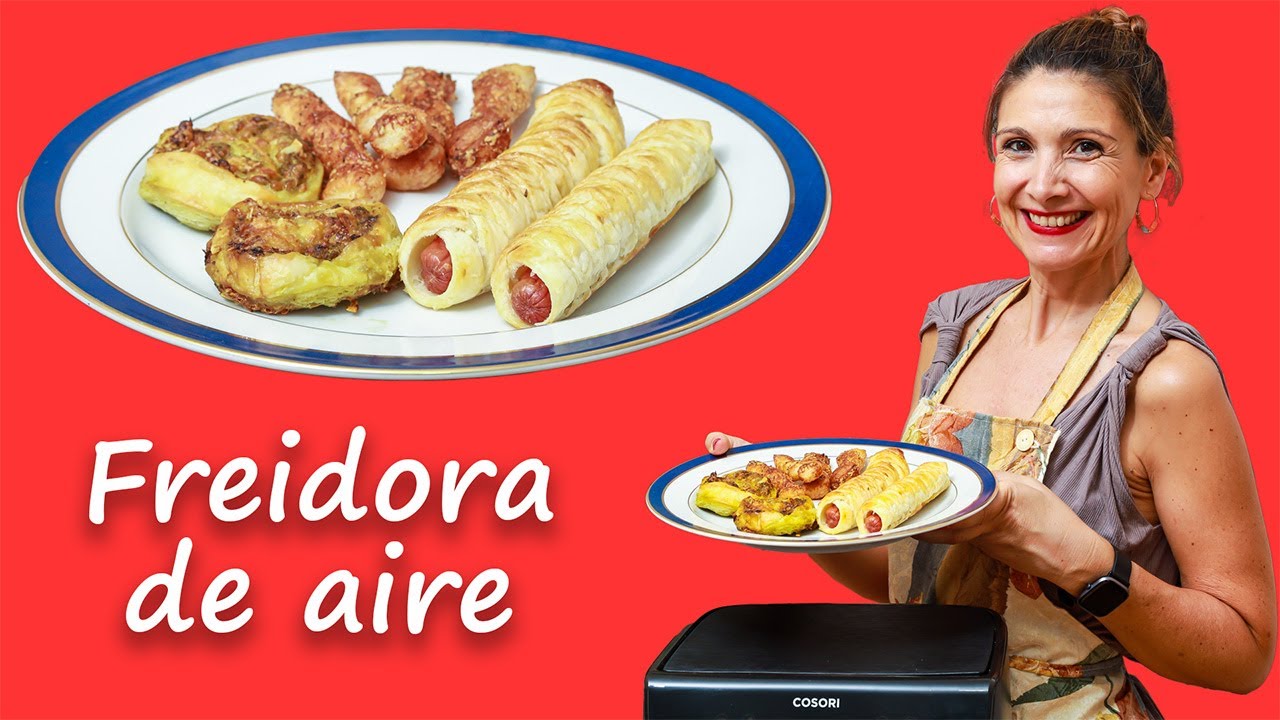 ✅ 3 aperitivos con HOJALDRE en FREIDORA DE AIRE 😋 / Cosori air fryer