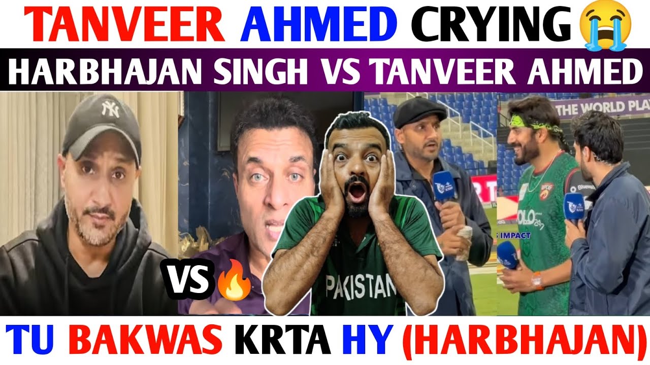 TANVEER CRYING😭 HARBHAJAN SINGH INSULT 5 TEST PLAYER TANVEER🤣| HARBHAJAN VS TANVEER