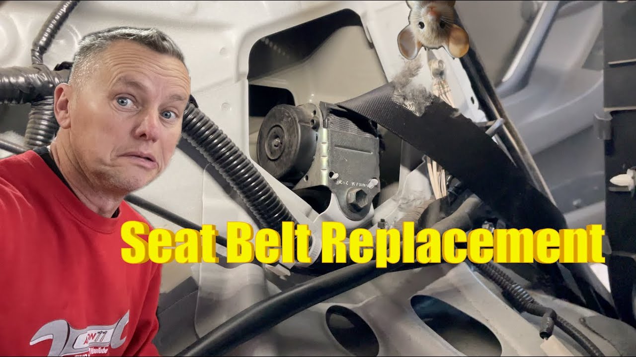 Toyota Verso Rear Seat Belt Replacement, More Mouse Damage //DIY