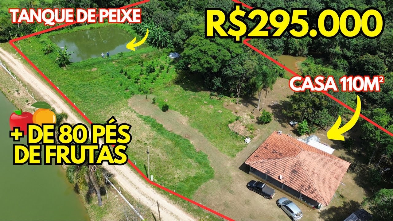 VENDIDO!! CHÁCARA PROXIMO DE CURITIBA-PR | RIO NA DIVISA | POMAR COMPLETO | ÓTIMA CASA