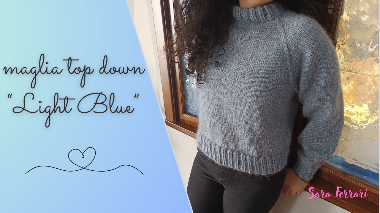 tutorial maglione ai ferri su misura