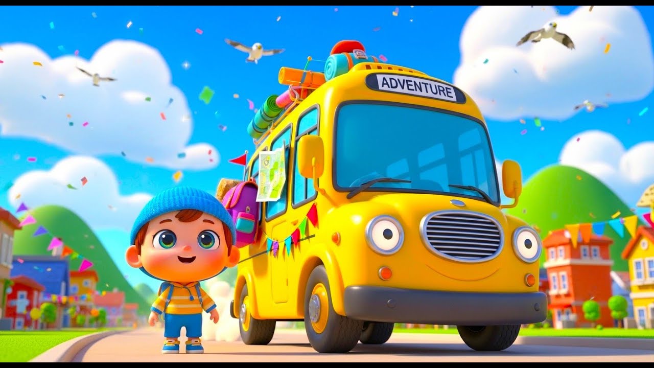 The Wheels on the Bus | Classic Action Song for Kids | Fun Sing-Along Nursery Rhyme