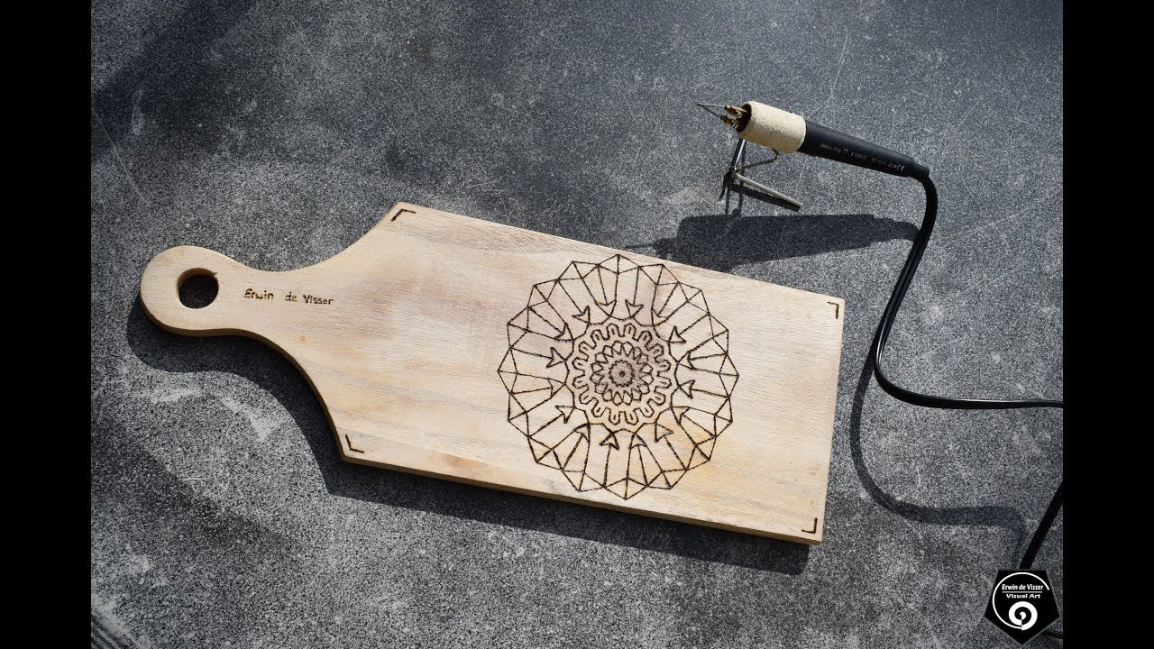 How to Wood Burn a Mandala Inspired Figure - Pyrography