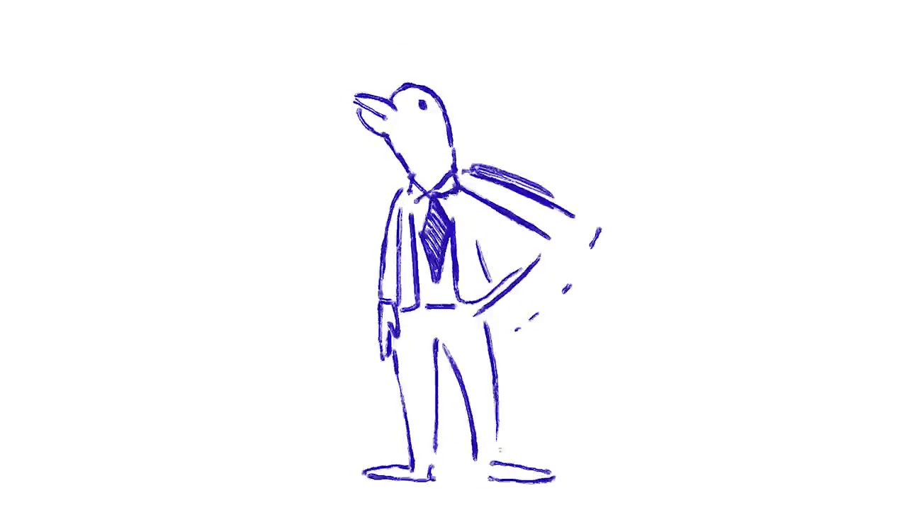 Dolphine in a Suit doing the Scarn Dance from The Office