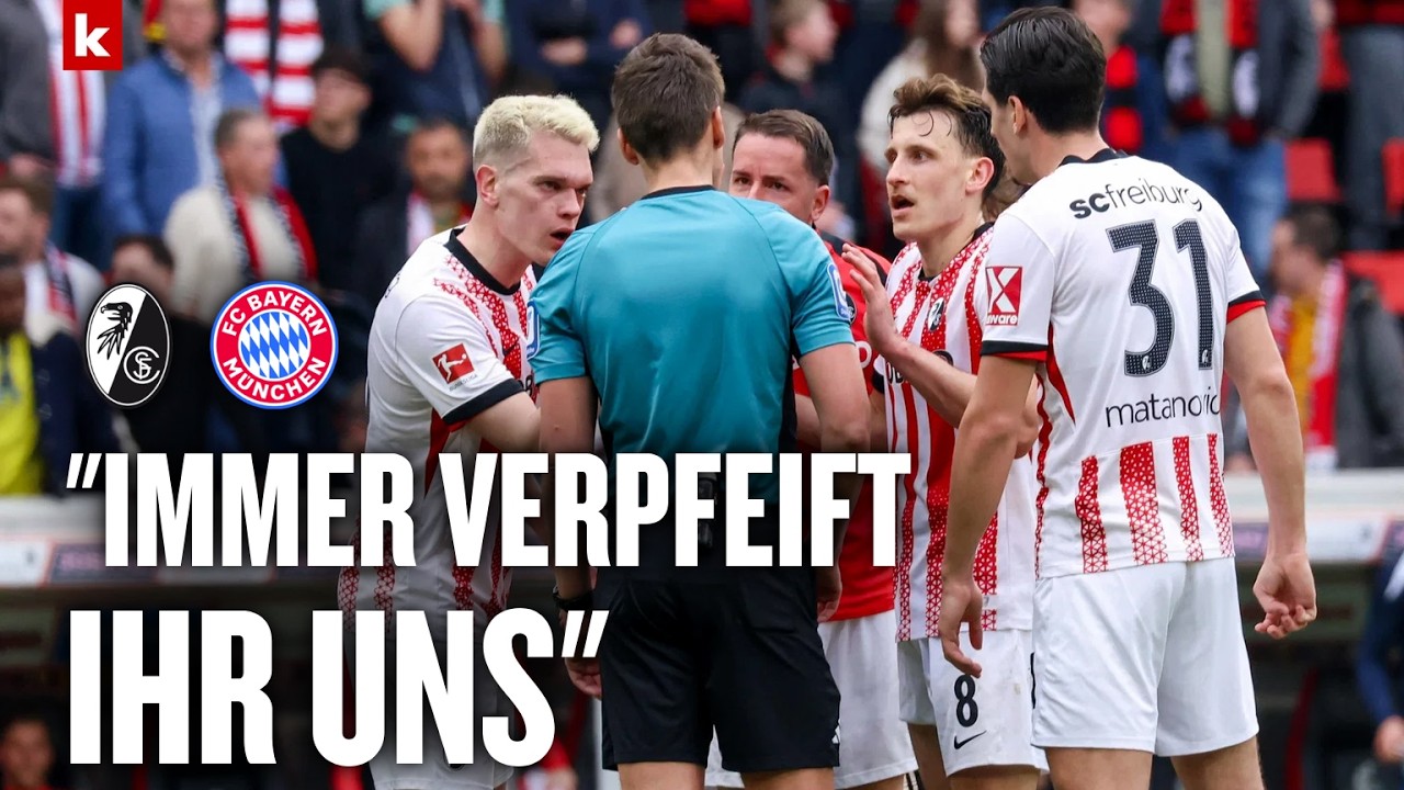 &Auml;rger wegen Nachspielzeit: Schuster frustriert, Kompany argumentiert dagegen | Freiburg - Bayern 2:3