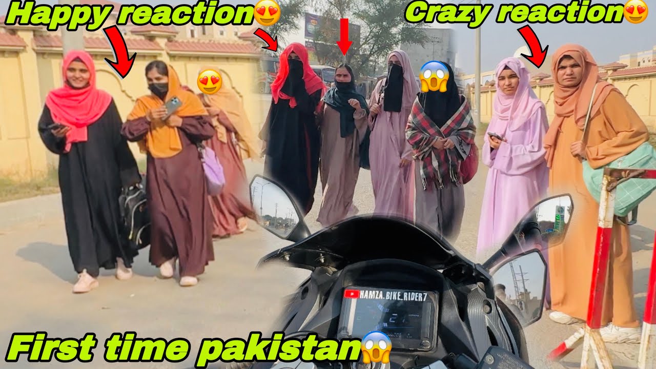 So cute girls😍|| college girls reactions on superbike😍|| crazy reaction on BMWS1000rr/Kawasaki Ninja