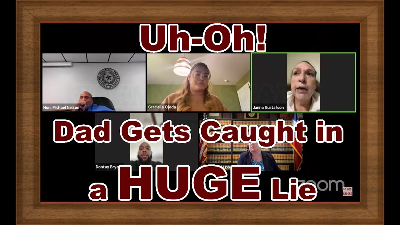 Uh-Oh! Dad Gets Caught in a Huge Lie and Instantly Regrets it. #Familycourt #Zoomcourt #childsupport
