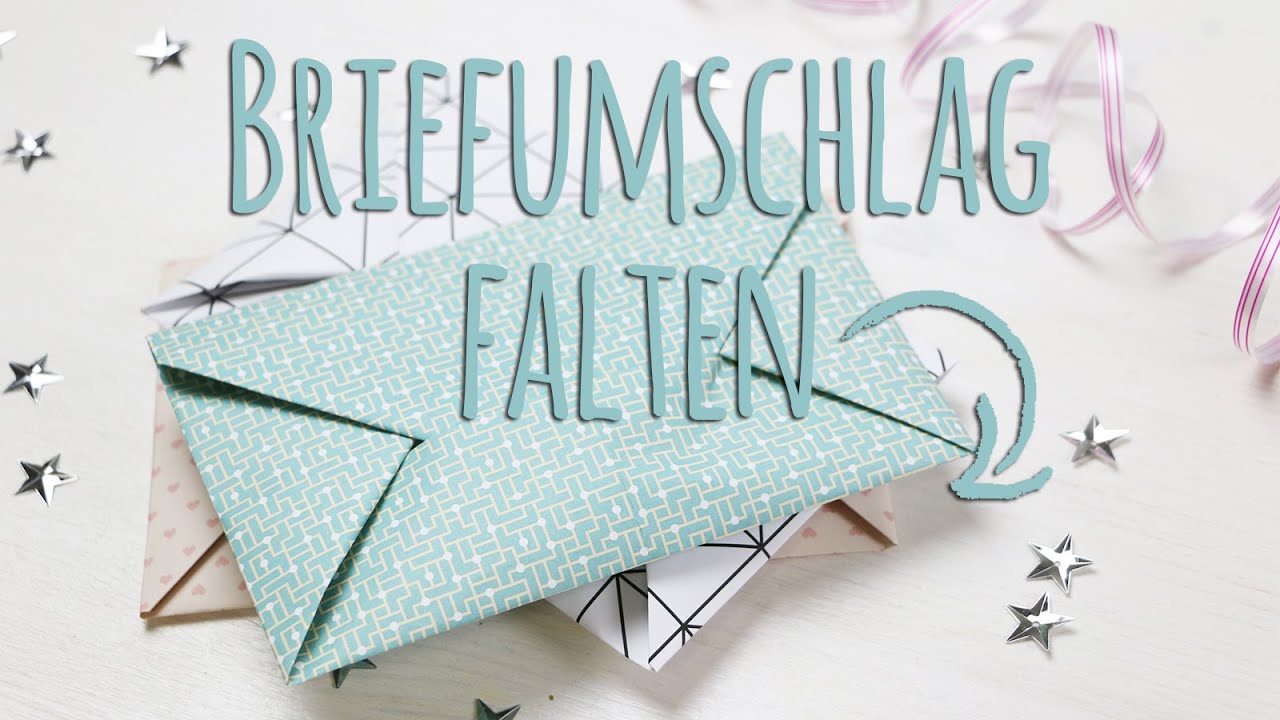 Briefumschlag falten | DIY Anleitung - Talu.de