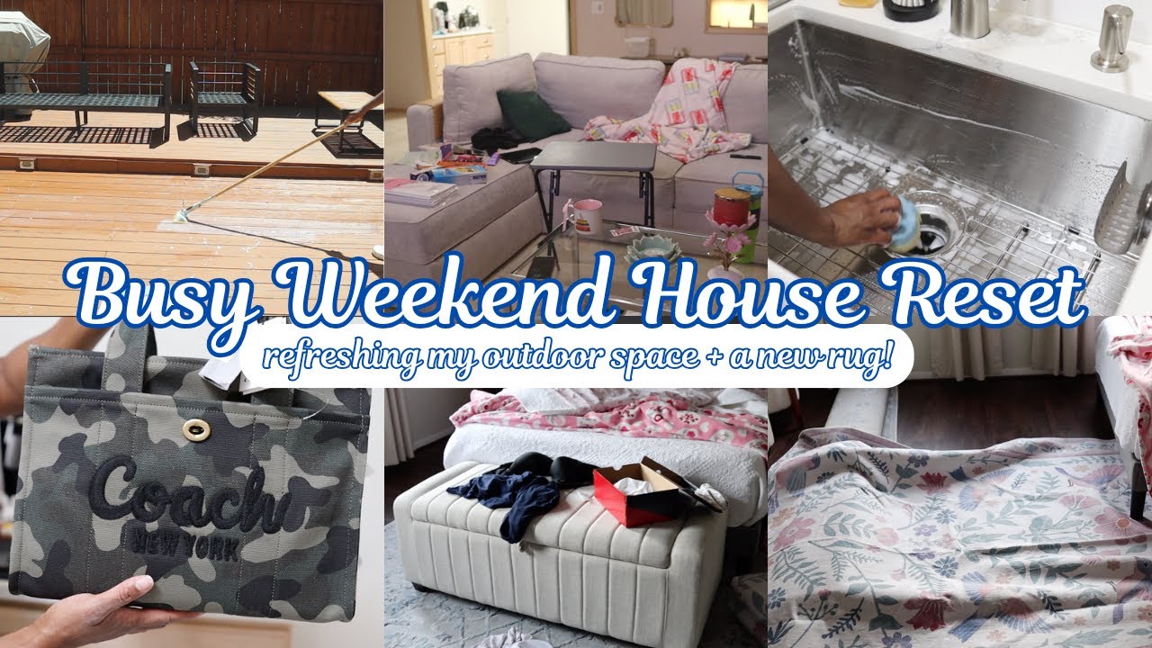 Busy Weekend Clean with Me! | Realistic Cleaning Motivation