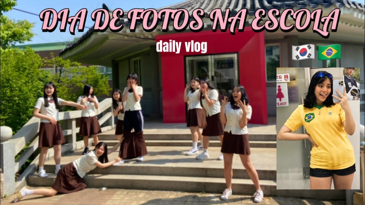 Escola coreana🇰🇷: dia de fotos de formatura 📸👗 •vlog•