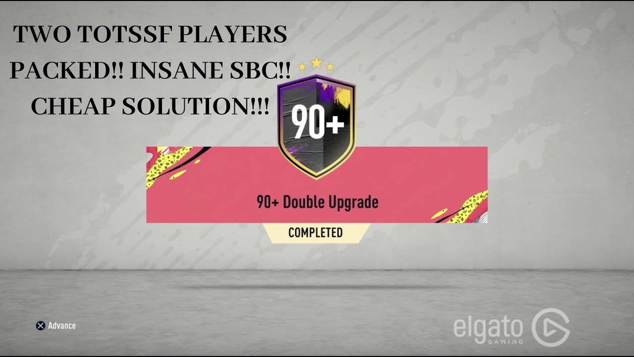 FIFA 20 SBC - 90+ DOUBLE UPGRADE PACK - CHEAP SOLUTION!!