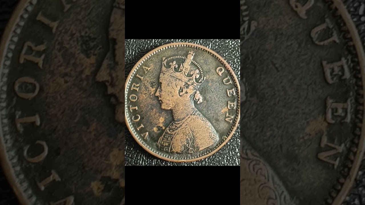 HALF ANNA RARE COIN ! VICTORIA QUEEN ! COPPER COIN ! YEAR 1862 ! PRICE. .......??