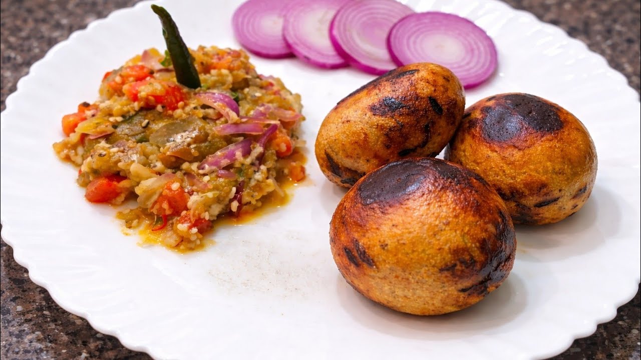Pure desi comfort food 🤎Like ❤️ if you love Litti Chokha! | Easy Cooker litti@foodhive1329 