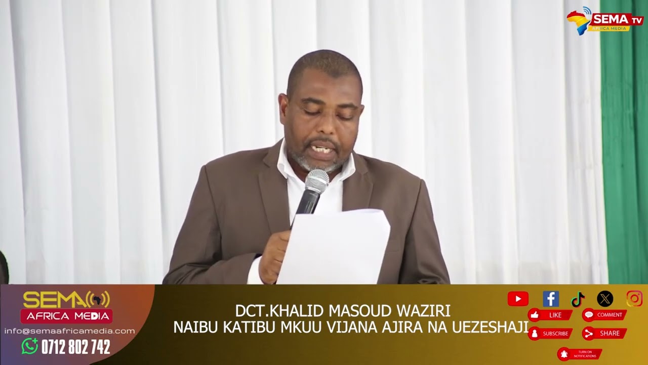 RIPOTI ZA SEMA AFRICA MEDIA - VIJANA WATAKIWA  KUCHANGAMKIA FURSA ZA KIUCHUMI KUJIKWAMUA KIMAISHA