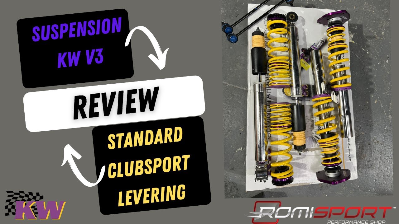 Explicacion del funcionamiento de la suspension KW V3 ( versiones Standard , Clubsport y Leveling)