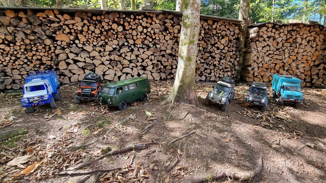 Crawler/Scaler Ausfahrt mit Unimog..UAZ..Defender und AMG bei den Gerolsauer Wasserfällen.