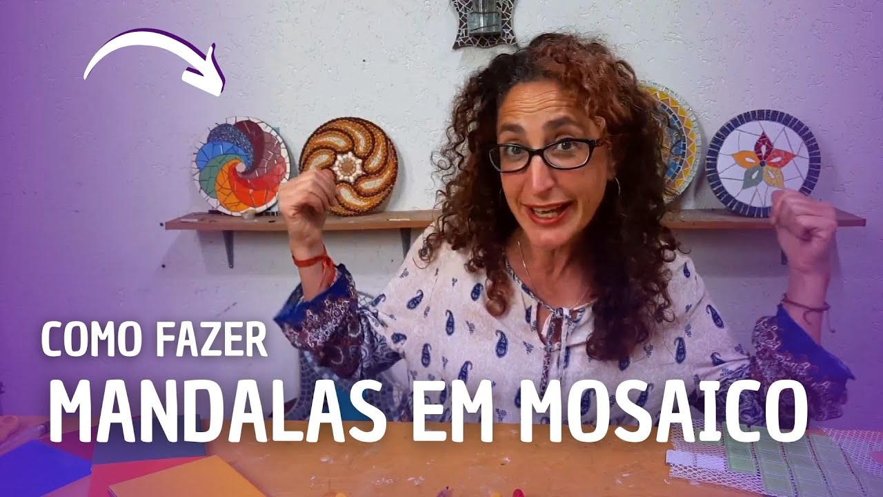 MOSAICO - como fazer MANDALA com MOSAICO
