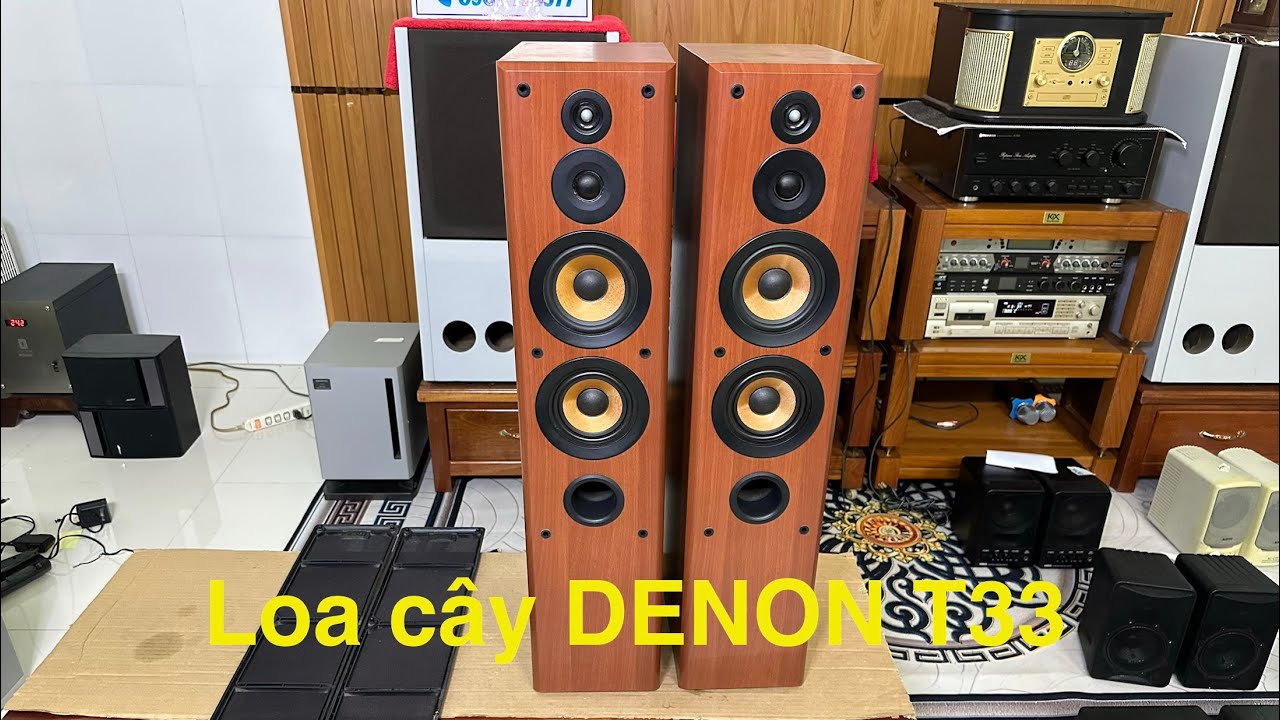 Loa DENON SC-T33, loa cây đẹp, giá bình dân, hàng mới về, đã text hát ngon lành