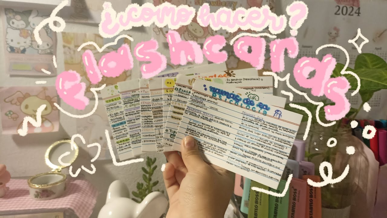 ¿como hacer flashcards? 🌷