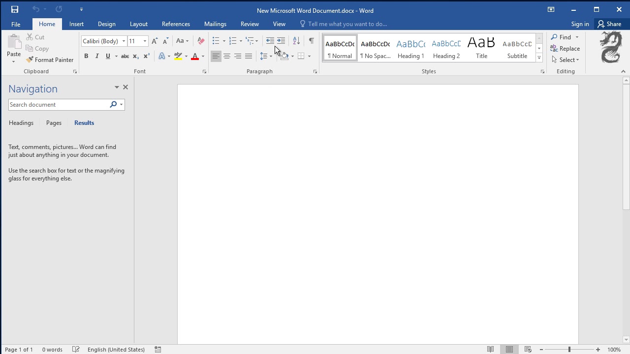 How to turn off or disable Navigation pane in Word