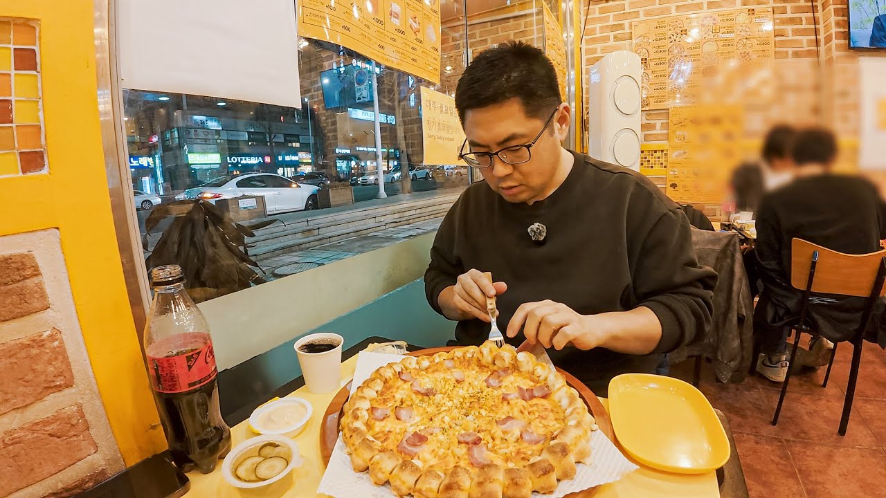 피자스쿨 오지치즈포테이토피자... 만 먹었겠어요?