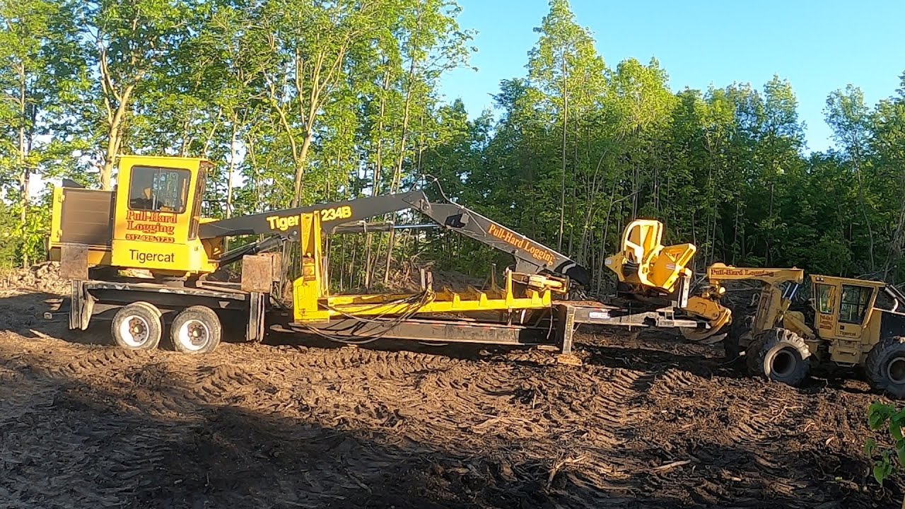Preparing the Landing for TigerCat Knuckleboom Loader 234B