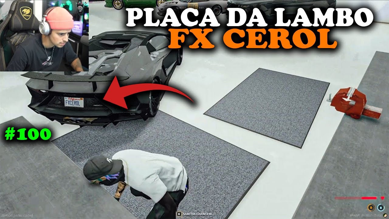 DEIXARAM A PLACA DA LAMBO DO CONNOR COM NOME ''FXCEROL''! EP 100