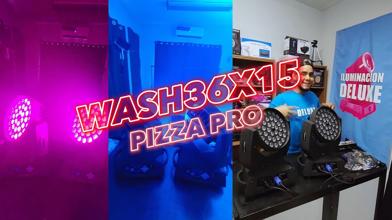 Robóticas LED WASH de 36x10 Watts Alto Poder RGBW 🤩