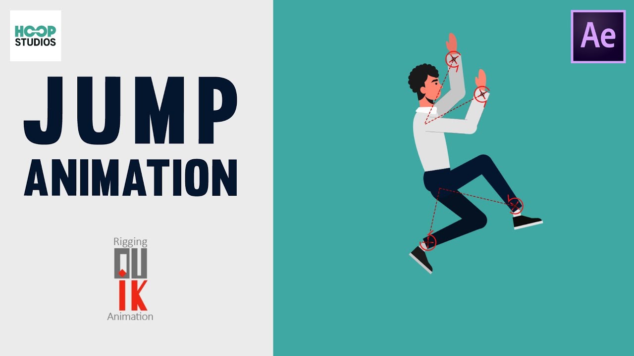 Jump Animation Character with Duik Plugin | After Effects Tutorial | Duik Bassel Animation Plugin