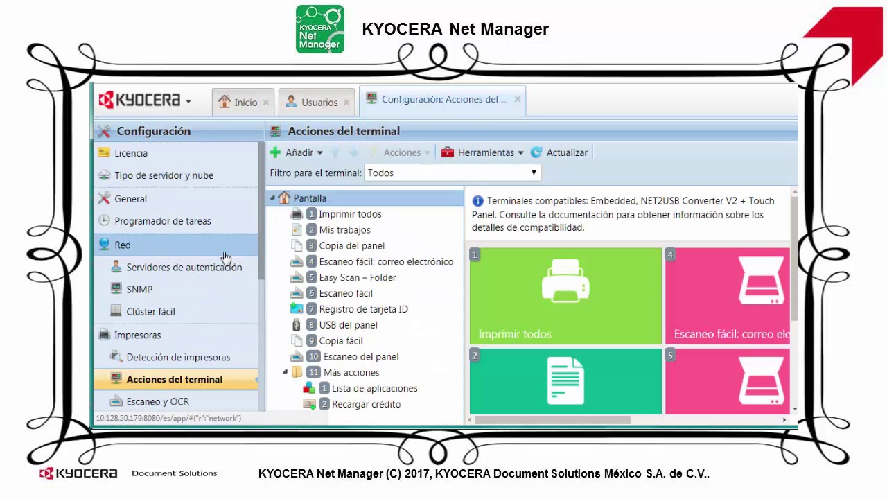 Escaneo SMB KYOCERA Net Manager