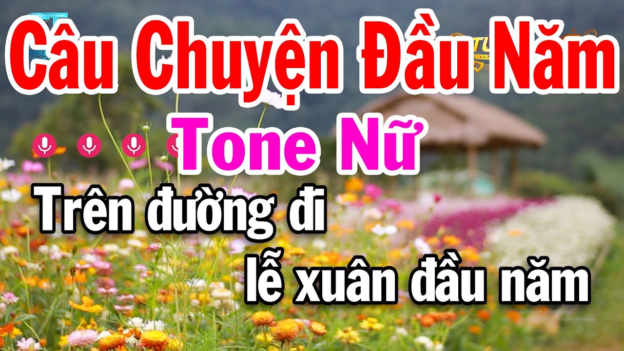 Karaoke Câu Chuyện Đầu Năm Tone Nữ Nhạc Rumba Dễ Hát Tuấn Cò