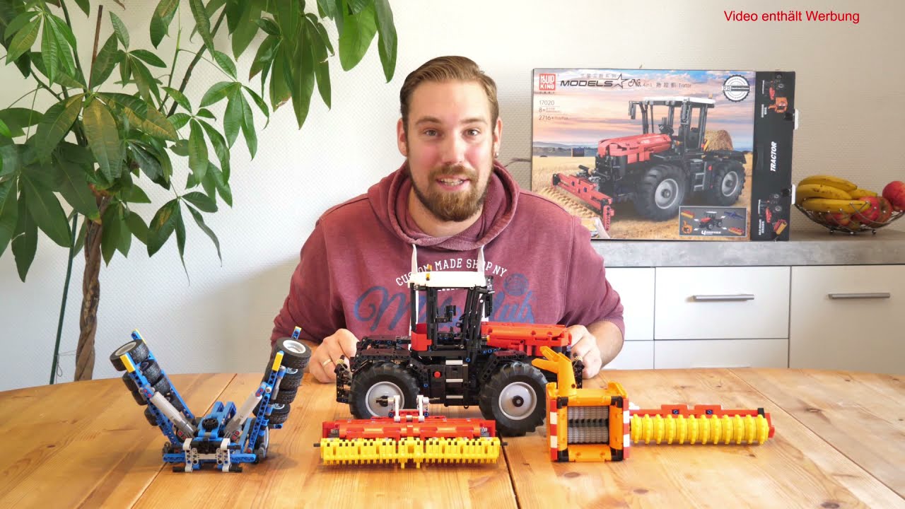 Klemmbausteine Traktor Mould King 17020 - Großes Technik Modell mit kleinem Fehler