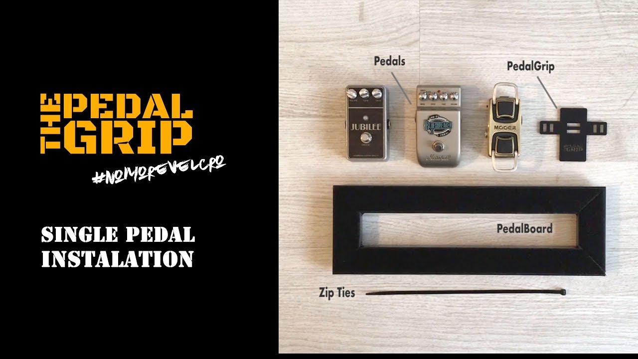 ThePedalGrip - Single pedal installation