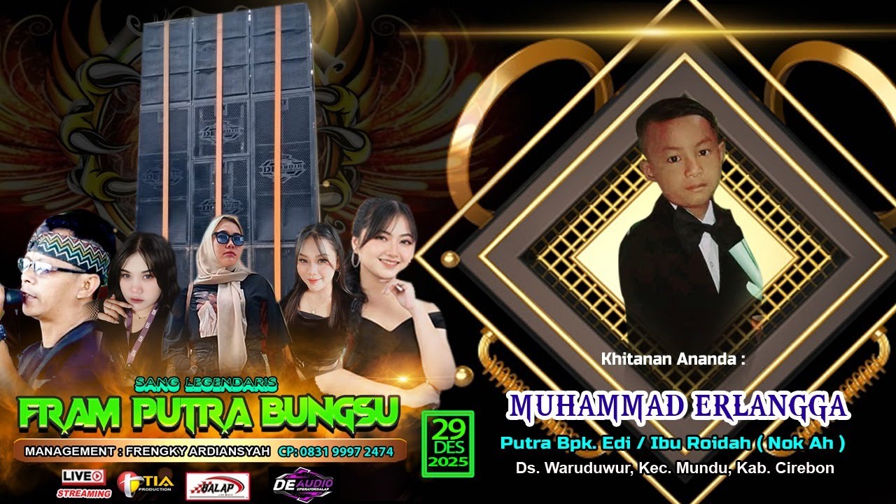 LIVE NGARAK FRAM PUTRA BUNGSU // LIVE DS. WARUDUWUR MUNDU CIREBON, 29 DESEMBER 2025