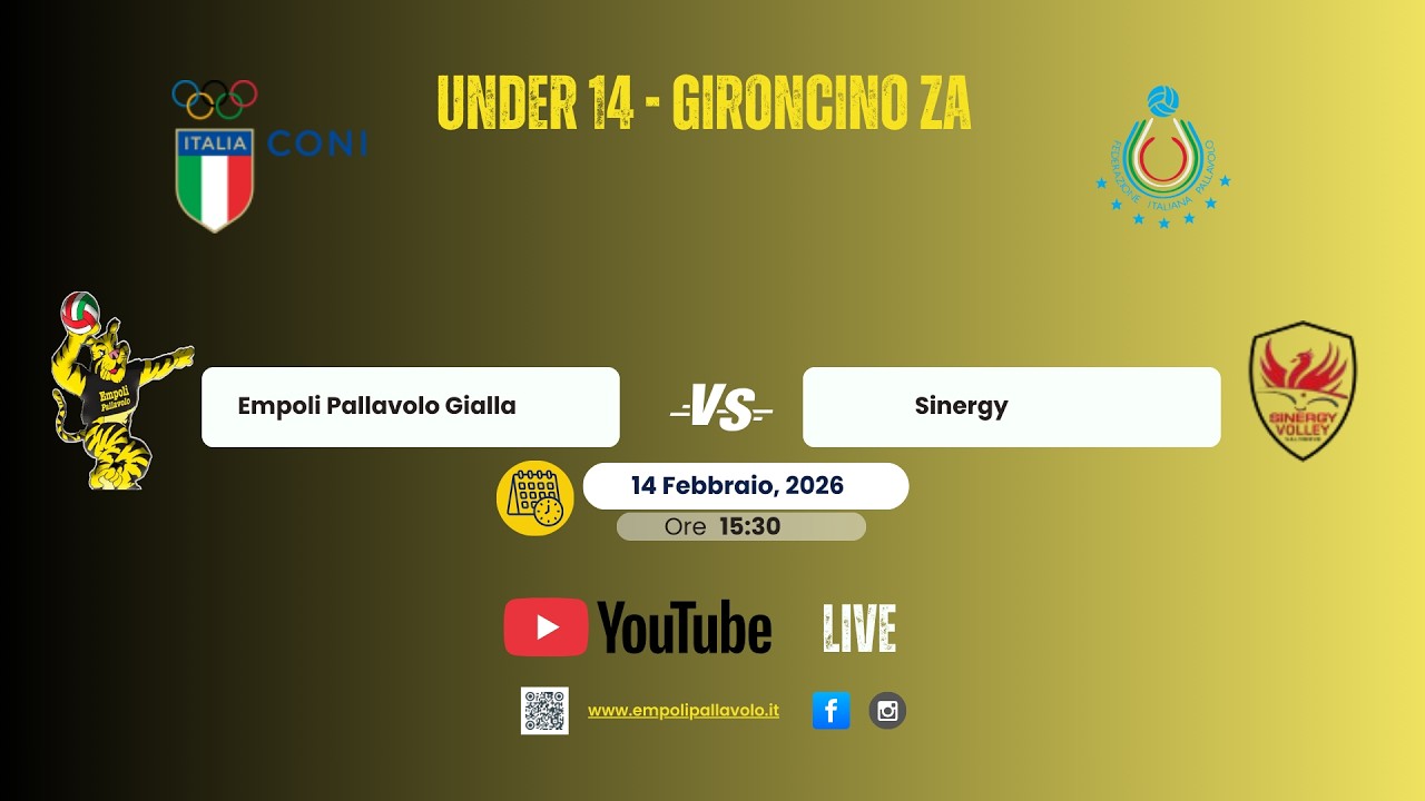 EMPOLI PALLAVOLO GIALLA - SINERGY ** UNDER14 GIRONCINO ZA **