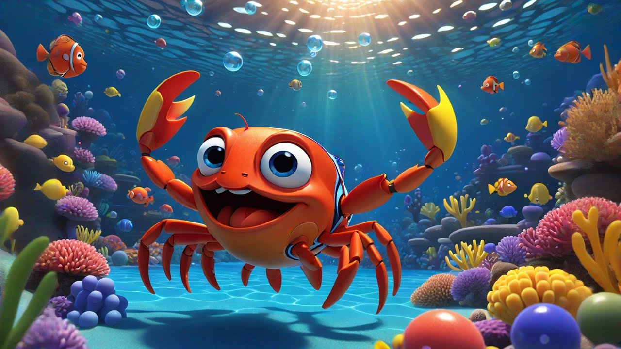 Three Colorful Crabs Count to Ten | Fun Counting Song for Kids | Nursery Rhymes and Baby Songs
