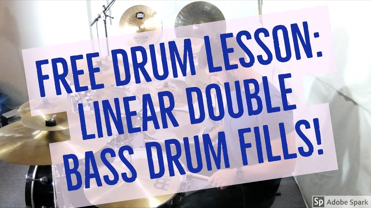 Free Drum Lesson: Linear Double Bass Fills!